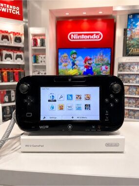 Nintendo Wii U GamePad Black Controller Console Tablet Tested Working OEM